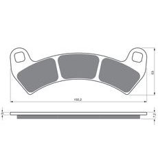 BRZDOVÉ DESTIČKY GOLDFREN 391 S3