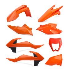 SADA PLASTŮ POLISPORT 91584 ENDURO ORANŽOVÁ