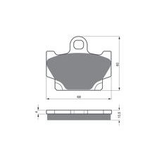 BRZDOVÉ DESTIČKY GOLDFREN 113 AD OFF-ROAD FRONT
