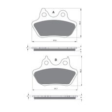 BRZDOVÉ DESTIČKY GOLDFREN 244 AD