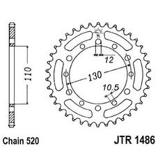 ŘETĚZOVÁ ROZETA JT JTR 1486-40 40 ZUBŮ, 520