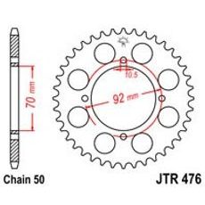 ŘETĚZOVÁ ROZETA JT JTR 476-45 45 ZUBŮ, 530
