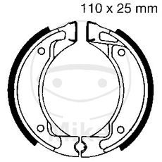 SADA BRZDOVÝCH ČELISTÍ EBC Y518 VČETNĚ PRUŽIN