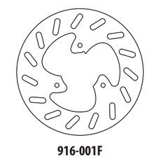 BRZDOVÝ KOTOUČ GOLDFREN 916-001F PŘEDNÍ 190 MM