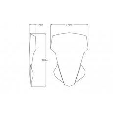 PLEXI ŠTÍT PUIG TOURING 20434N ČERNÝ