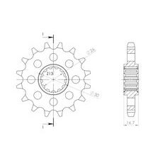 ŘETĚZOVÉ KOLEČKO SUPERSPROX CST-333:15 15 ZUBŮ, 530