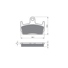 BRZDOVÉ DESTIČKY GOLDFREN 131 AD STREET