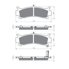 BRZDOVÉ DESTIČKY GOLDFREN 383 S33 STREET FRONT