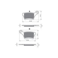 BRZDOVÉ DESTIČKY GOLDFREN 400 S3