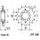 Řetězové kolečko JT JTF 339-17RB 17 zubů, 530 pogumované