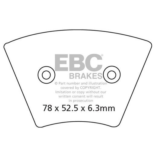 BRZDOVÉ DESTIČKY EBC FA026