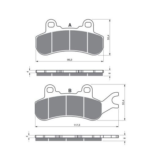 BRZDOVÉ DESTIČKY GOLDFREN 378 S33 OFF-ROAD REAR