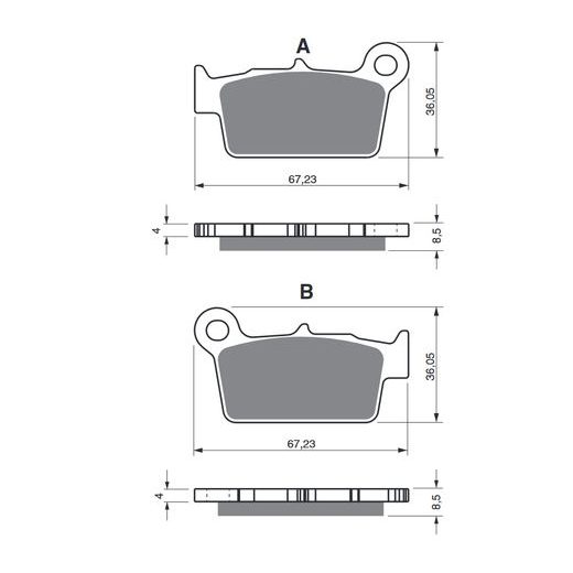 BRZDOVÉ DESTIČKY GOLDFREN 346 AD