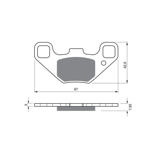BRZDOVÉ DESTIČKY GOLDFREN 342 AD OFF-ROAD FRONT