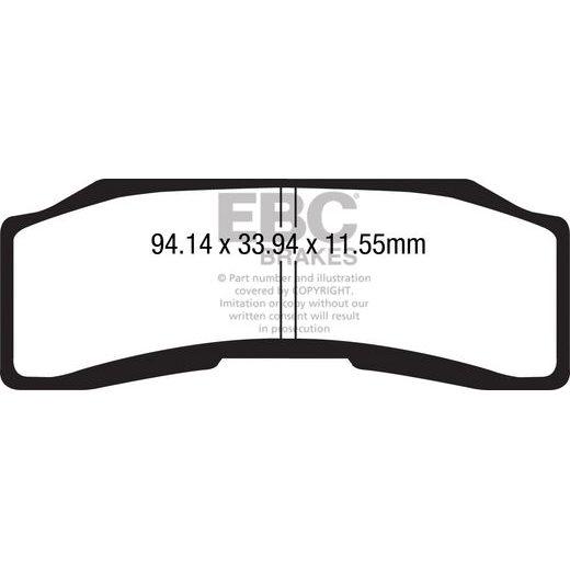 BRZDOVÉ DESTIČKY EBC GPFAX646HH