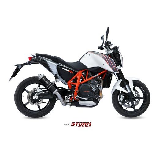 KONCOVKA VÝFUKU STORM GP KT.010.LXSB ČERNÁ OCEL