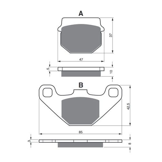 BRZDOVÉ DESTIČKY GOLDFREN 042 K1