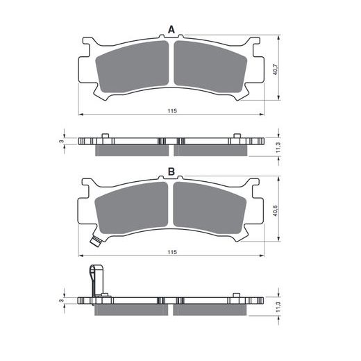 BRZDOVÉ DESTIČKY GOLDFREN 384 S33 STREET FRONT