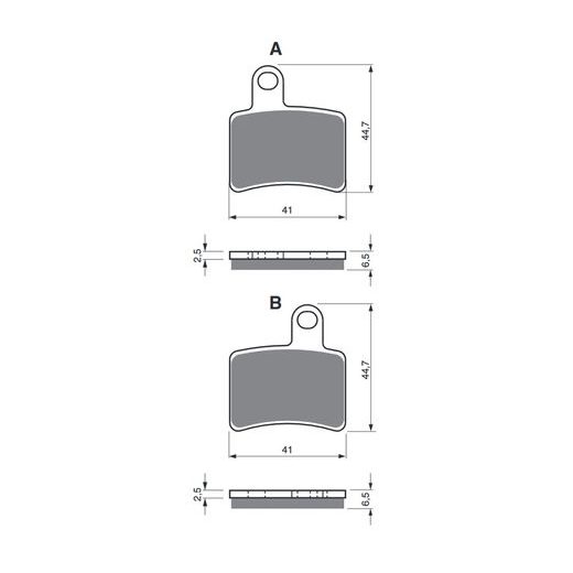 BRZDOVÉ DESTIČKY GOLDFREN 228 S33 OFF-ROAD REAR