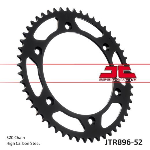 ŘETĚZOVÁ SADA EK - STŘÍBRNÝ ŘETĚZ 520 H, NETĚSNĚNÝ, KOLEČKO JT, ROZETA JT PRO KTM ENDURO 125 1986-1987