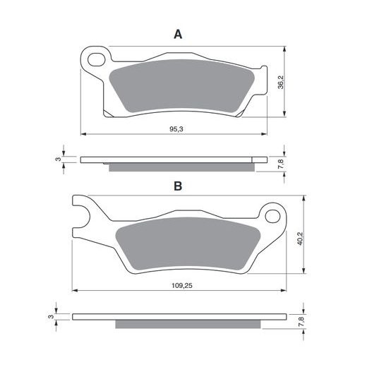 BRZDOVÉ DESTIČKY GOLDFREN 310 K5
