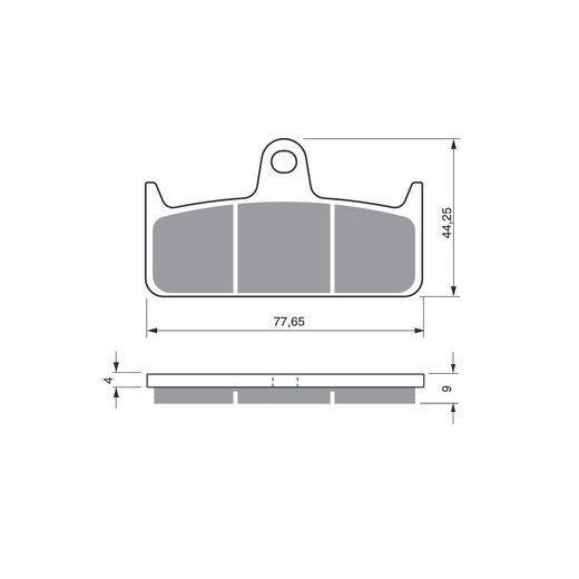 BRZDOVÉ DESTIČKY GOLDFREN 301 GP6