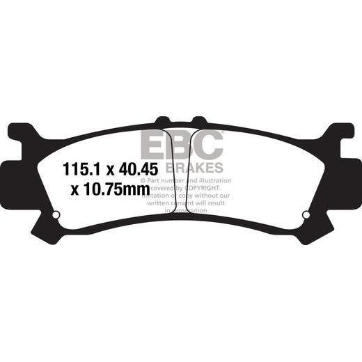 BRZDOVÉ DESTIČKY EBC FA702TT