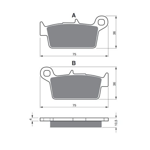 BRZDOVÉ DESTIČKY GOLDFREN 003 S33 OFF-ROAD REAR