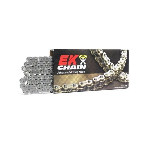 ŘETĚZOVÁ SADA EK - STŘÍBRNÝ ŘETĚZ 525 MVXZ, X-KROUŽEK, KOLEČKO JT POGUMOVANÉ, ROZETA JT PRO KAWASAKI ZX-10R / RR NINJA 1000 2021-2024