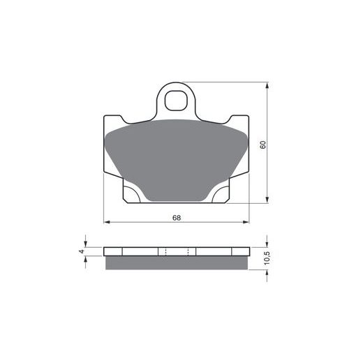 BRZDOVÉ DESTIČKY GOLDFREN 113 S3