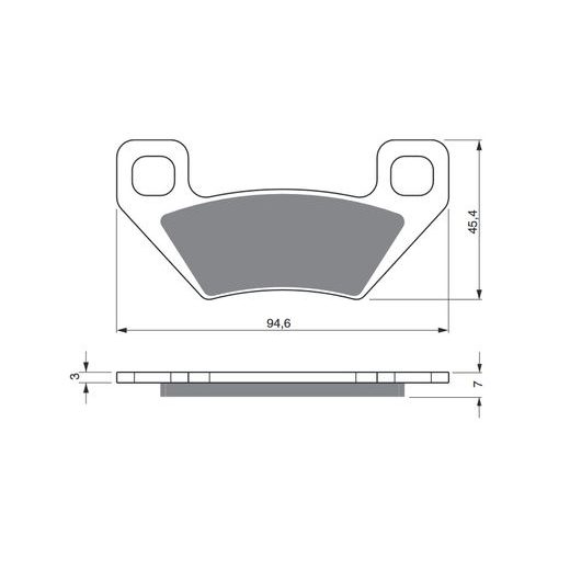 BRZDOVÉ DESTIČKY GOLDFREN 254 S3