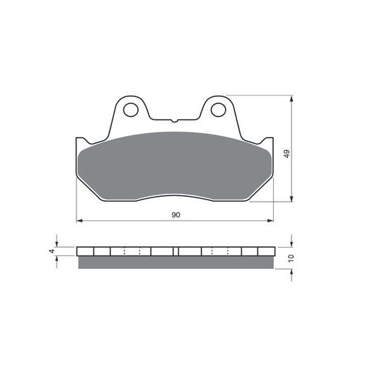 BRZDOVÉ DESTIČKY GOLDFREN 050 S33 STREET FRONT