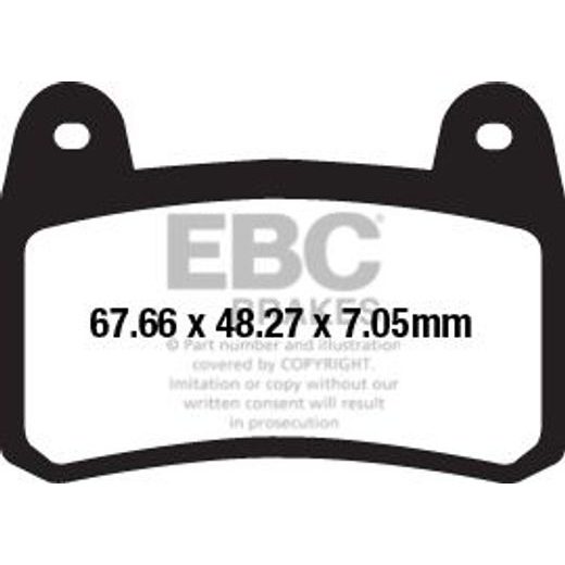 BRZDOVÉ DESTIČKY EBC FA658V