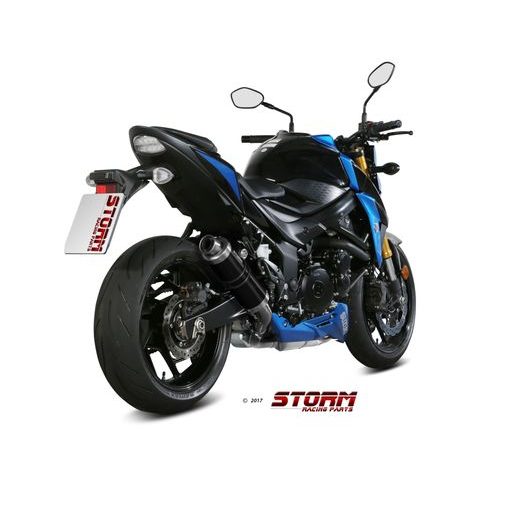 KONCOVKA VÝFUKU STORM GP S.048.LXSB ČERNÁ OCEL