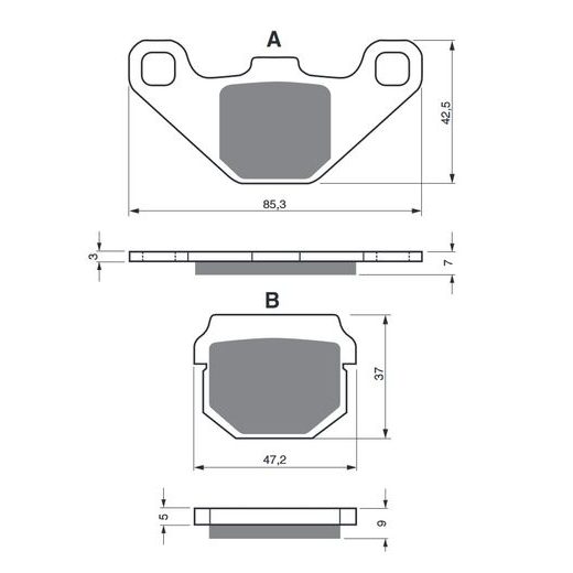 BRZDOVÉ DESTIČKY GOLDFREN 047 S3