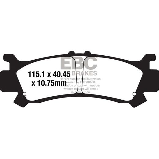 BRZDOVÉ DESTIČKY EBC FA701TT