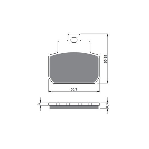 BRZDOVÉ DESTIČKY GOLDFREN 263 S3
