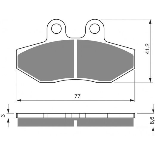 BRZDOVÉ DESTIČKY GOLDFREN 266 S3