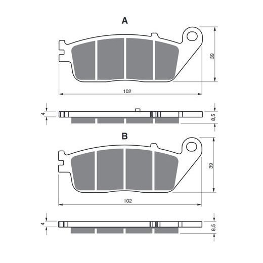 BRZDOVÉ DESTIČKY GOLDFREN 333 S33 STREET REAR