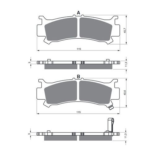 BRZDOVÉ DESTIČKY GOLDFREN 383 S33 STREET FRONT