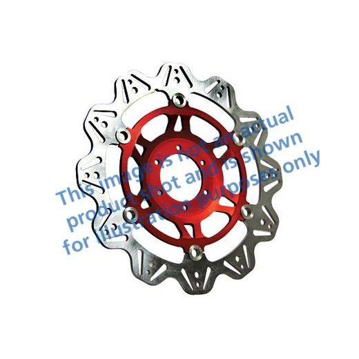 BRZDOVÝ KOTOUČ EBC VR2089RED ČERVENÁ