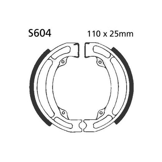 SADA BRZDOVÝCH ČELISTÍ EBC S604 VČETNĚ PRUŽIN