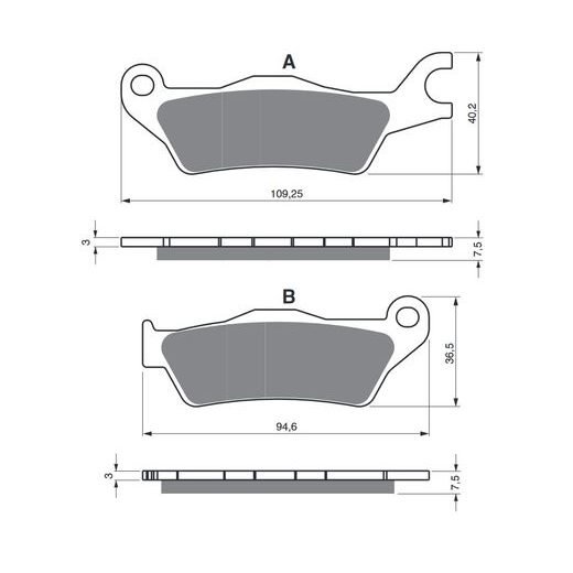 BRZDOVÉ DESTIČKY GOLDFREN 381 S33 STREET FRONT