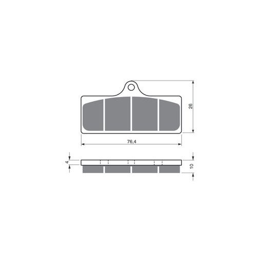 BRZDOVÉ DESTIČKY GOLDFREN 218 GP6