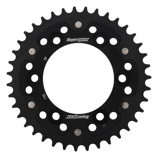 ŘETĚZOVÁ ROZETA SUPERSPROX STEALTH RST-735:39-BLK ČERNÝ 39 ZUBŮ, 520