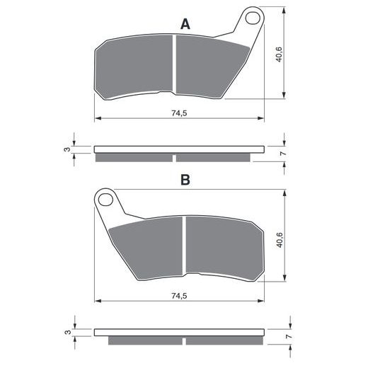 BRZDOVÉ DESTIČKY GOLDFREN 321 GP6