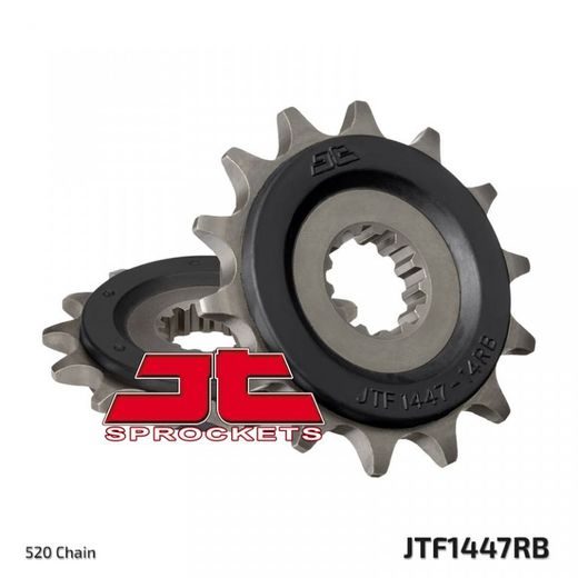ŘETĚZOVÁ SADA EK - ČERNÝ ŘETĚZ 520 SRX, X-KROUŽEK, KOLEČKO JT POGUMOVANÉ, ROZETA SUPERSPROX STEALTH PRO SUZUKI GW 250 INAZUMA 2012-2017