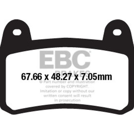 BRZDOVÉ DESTIČKY EBC FA658HH