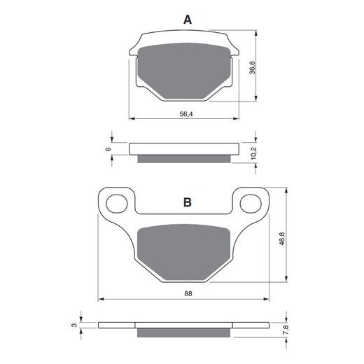 BRZDOVÉ DESTIČKY GOLDFREN 289 S33 OFF-ROAD