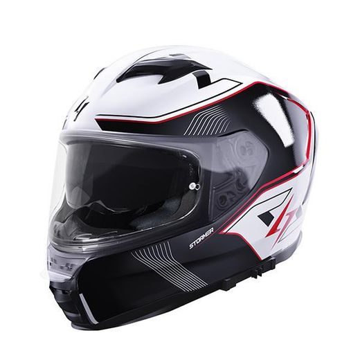 INTEGRÁLNÍ HELMA STORMER ZS-1001 TAKEN WHITE, RED, PEARLY XL